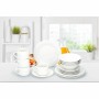 Tableware Alpina White Ceramic 16 Pieces (4 Units)