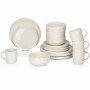 Assiettes Alpina Crème Céramique 16 Pièces (4 Unités)