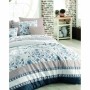 Parure de couette Bleu Lit king size 3 Pièces