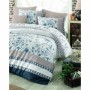 Parure de couette Bleu Lit king size 3 Pièces