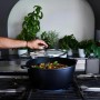 Casserole with lid Baumalu Black Ø 32 cm 32 cm 34 x 17 x 34 cm