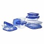 Ensemble de Boîtes à Lunch Pyrex Cook & Go Bleu Transparent