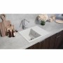 Sink with One Basin and Drainer Stradour 1C XS White