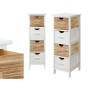 Chest of drawers Gift Decor Home White Brown 26 x 81 x 31,6 cm