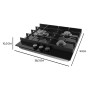 Cecotec Gas Hob Bolero Squad G 3400F, 3 Burners, 6200W, Black Glass, Cast Iron