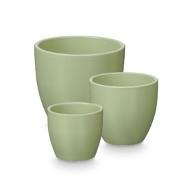 Set of pots Ibergarden Mint Clay Ø 14 cm Ø 22 cm Ø 17 cm 3 Pieces