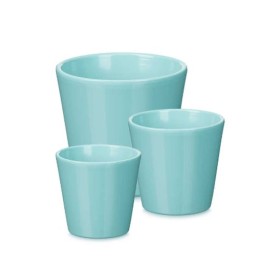 Set of pots Ibergarden Turquoise Clay Ø 14 cm Ø 22 cm Ø 17 cm 3 Pieces