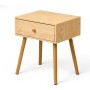 Petite Table d'Appoint Gift Decor Naturel 40 x 30 x 47 cm