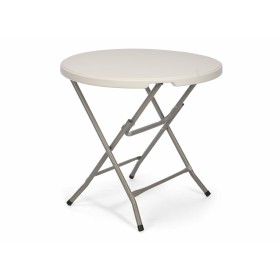 Folding Table Ibergarden White Grey 80 x 80 x 74 cm