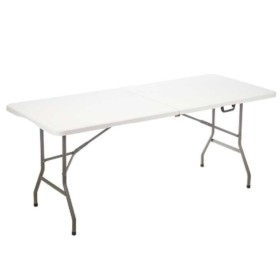 Folding Table Ibergarden White Grey 180 x 70 x 174 cm