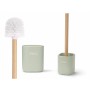 Brosse de salle de wc Berilo Blanc Vert Bois Polyrésine 9,6 x 37 x 9,5 cm (6 Unités)