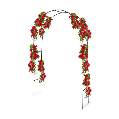 Garden Arch Kinzo 240 x 140 cm Metal Roses