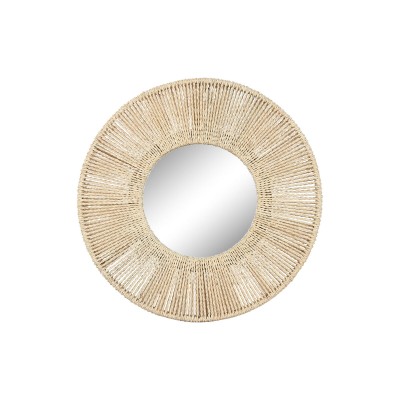 Wall mirror Home ESPRIT Natural Cottage 73 x 7 x 73 cm