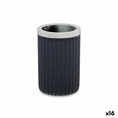 Verre Berilo Anthracite Plastique 7,5 x 11,5 x 7,5 cm (16 Unités)