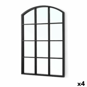 Miroir mural Gift Decor Noir Fenêtre 50,5 X 2,5 X 76 cm (4 Unités)