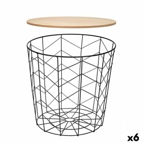 Table d'appoint Gift Decor Marron Noir 44,5 x 53,5 x 44,5 cm (6 Unités)