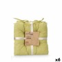 Set of cushions Gift Decor Green 40 x 40 x 7 cm 2 Pieces (6 Units)