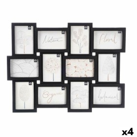 Porte photos mural Gift Decor Noir polypropylène (4 Unités)