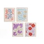 Toile Gift Decor Bleu Rouge Orange Violet Fleurs 40 x 3 x 50 cm (8 Unités)