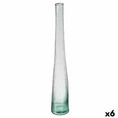 Vase Gift Decor Transparent Glass (6 Units)