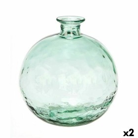 Figurine Décorative Gift Decor Transparent Ballon Bouteille 7 L 25 x 27 x 25 cm (2 Unités)