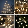 Wreath of LED Lights Lumi Garden BILLY SPHERICAL 60 LEDS Black noir 1 W