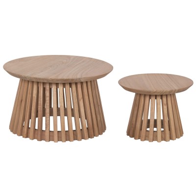 Set of 2 tables Home ESPRIT 60 x 60 x 35 cm