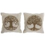 Cushion Home ESPRIT White Natural Tree Romantic 45 x 15 x 45 cm (2 Units)