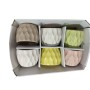 Cache-pot Home ESPRIT Jaune Blanc Vert Rose Dolomite Losanges 12 x 12 x 10 cm (6 Unités)