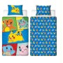 Duvet cover set Pokémon Multicolour Double 2 Pieces