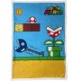 Couverture Mario Bros 31 x 8 x 31 cm Multicouleur Carreaux Ecossais