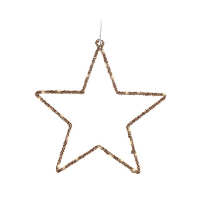 Christmas star Lumineo Golden 38 x 38 cm