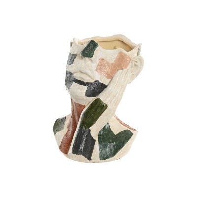 Cache-pot Home ESPRIT Multicouleur Résine Moderne 21,5 X 20,5 X 26,5 CM