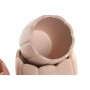 Cache-pot Home ESPRIT Terre cuite Rose clair Ciment Shabby Chic 15 x 15 x 13 cm (3 Pièces) (2 Unités)