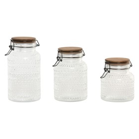 3 Tubs Home ESPRIT Transparent Natural 950 ml 1,2 L 3 Pieces