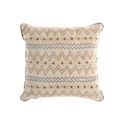 Cushion Home ESPRIT Beige Ikat 45 x 45 x 15 cm