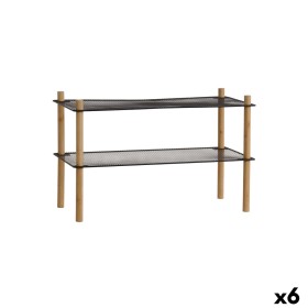 Shelves MobleKit Metal Bamboo 63 x 26 x 39 cm (6 Units)