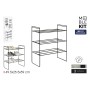 Shoe Rack MobleKit Metal 49,5 x 25,5 x 59 cm (6 Units)