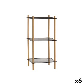 Shelves MobleKit Metal Bamboo 35 x 30 x 71 cm (6 Units)
