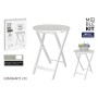 Side table MobleKit White 40 x 40 x 49,5 cm (4 Units)