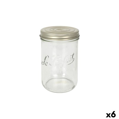 Jar Le Parfait Wiss Transparent Golden 1,5 L Hermetic (6 Units)