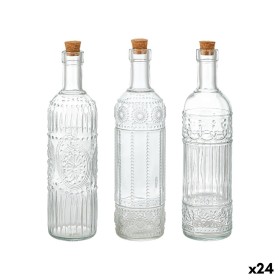Bouteille en Verre La Mediterránea Transparent Liège verre 500 ml (24 Unités)