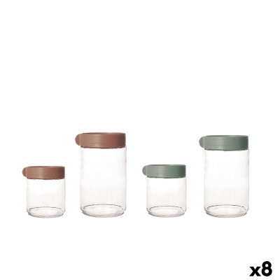 Tubs La Mediterránea Eden Glass polypropylene 4 Pieces (8 Units)