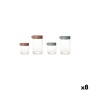 Tubs La Mediterránea Eden Glass polypropylene 4 Pieces (8 Units)