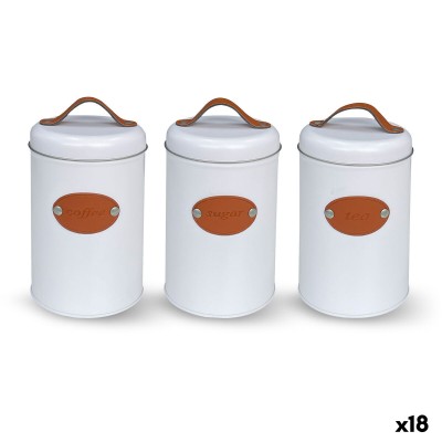 Boîte Quttin Blanc Marron Métal (18 Unités)