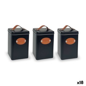 Tin Quttin Brown Black Squared Metal (18 Units)