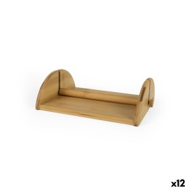 Napkin holder Quttin Brown Bamboo 22,5 x 17,5 x 7 cm (12 Units)