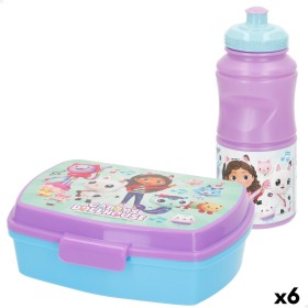 Sac à goûter avec accessoires Gabby's Dollhouse Plastique 380 ml 17 x 5,5 x 13,5 cm (6 Unités)