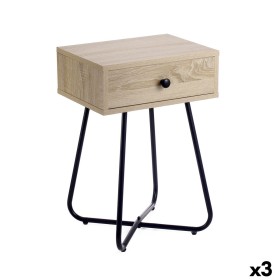 Side table MobleKit Brown Black 40 x 34 x 60 cm (3 Units)