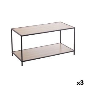 Side table MobleKit Brown Black 78 x 38 x 38 cm Wood (3 Units)